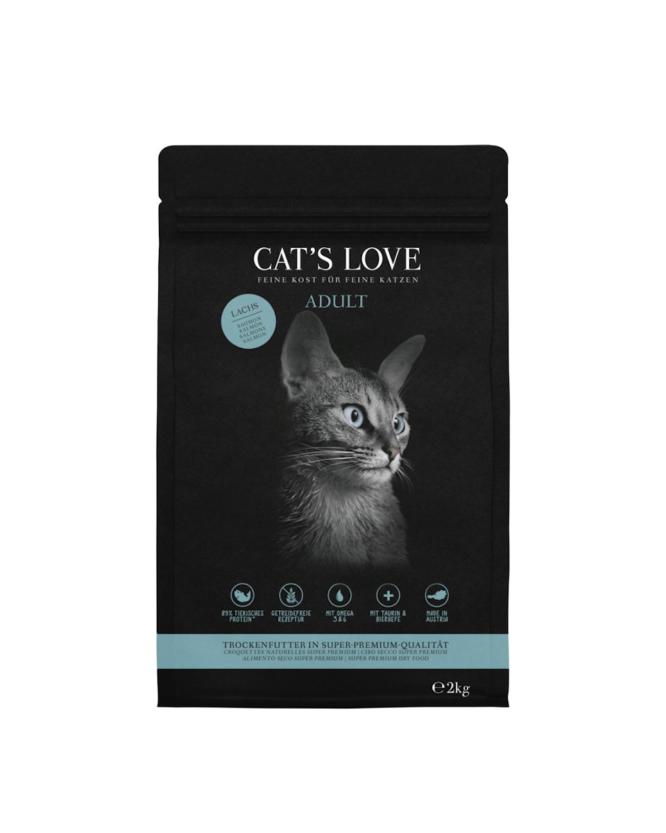 Cat’s Love Adult Lachs Katzentrockenfutter 2 Kilogramm