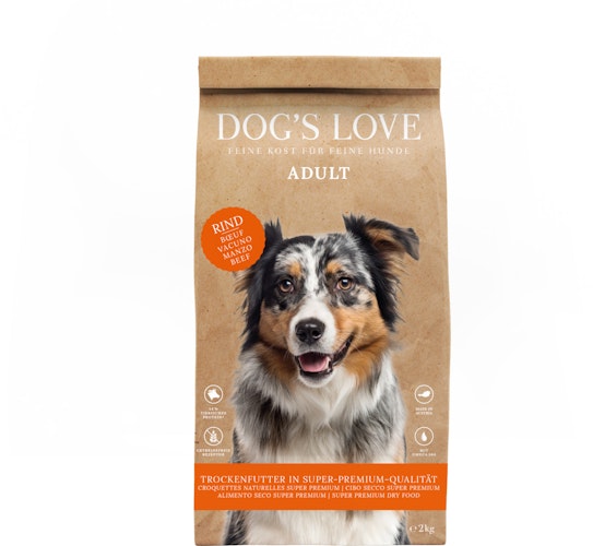 Dog's Love Rind mit Süßkartoffel & Karotte 2kg Hundetrockenfutter