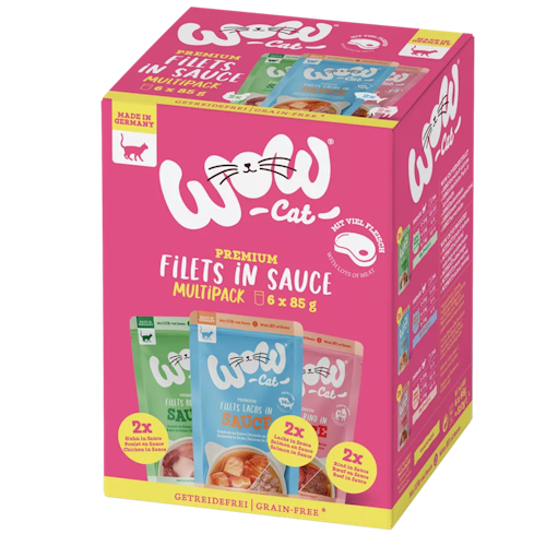 WOW Cat 6 x 85g Sauce Multipack Katzenassfutter Bild