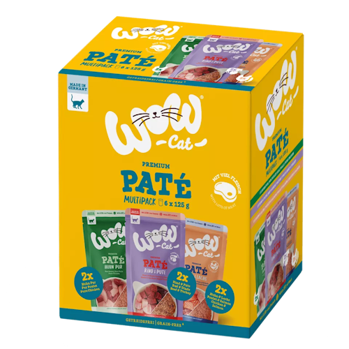 WOW Cat 6 x 125g Adult Multipack Katzenassfutter Bild