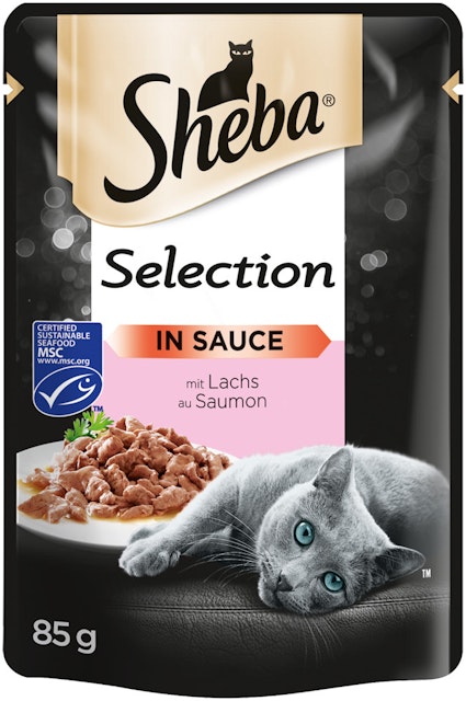 Sheba Selection in Sauce 85 Gramm Katzennassfutter 24 x 85 Gramm LachsVorschaubild