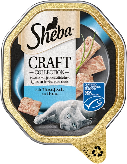 Sheba Pastete mit feinen Stückchen 85 Gramm Katzennassfutter 22x 85 Gramm ThunfischVorschaubild