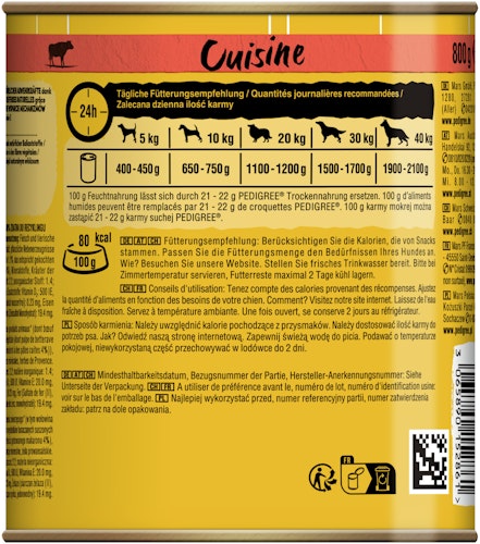 Pedigree in Sauce 800 Gramm Hundenassfutter