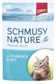 SCHMUSY Nature Meeres-Fisch 100g Frischebeutel Katzennassfutter 24 x 100 Gramm Thunfisch & ReisVorschaubild