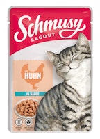 SCHMUSY Ragout Pouch in Sauce 100g Frischebeutel Katzennassfutter