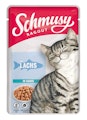 SCHMUSY Ragout Pouch in Sauce 100g Frischebeutel Katzennassfutter 22 x 100 Gramm LachsVorschaubild