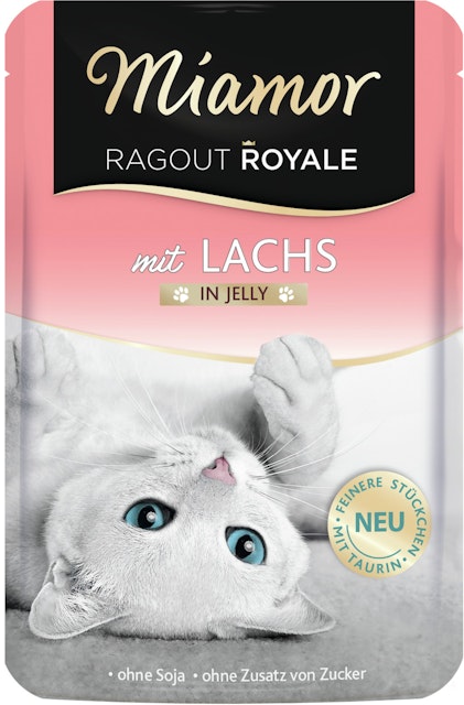 Miamor Ragout Royale 100g Beutel Katzennassfutter 22 x 100 Gramm Lachs in JellyVorschaubild