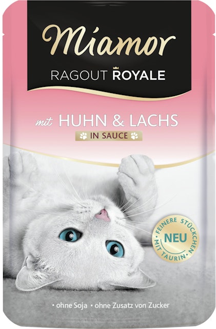 Miamor Ragout Royale 100g Beutel Katzennassfutter 22 x 100 Gramm Huhn & Lachs in SauceVorschaubild