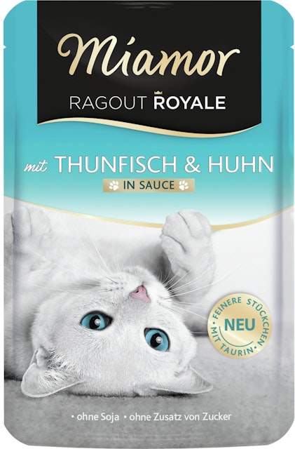 Miamor Ragout Royale 100g Beutel Katzennassfutter 22 x 100 Gramm Thunfisch & HuhnVorschaubild