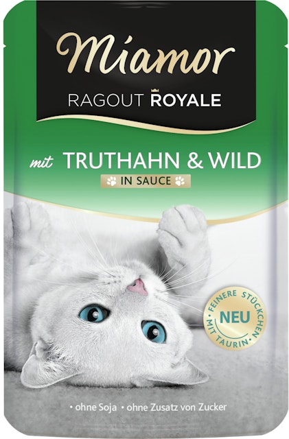 Miamor Ragout Royale 100g Beutel Katzennassfutter 22 x 100 Gramm Truthahn & WildVorschaubild