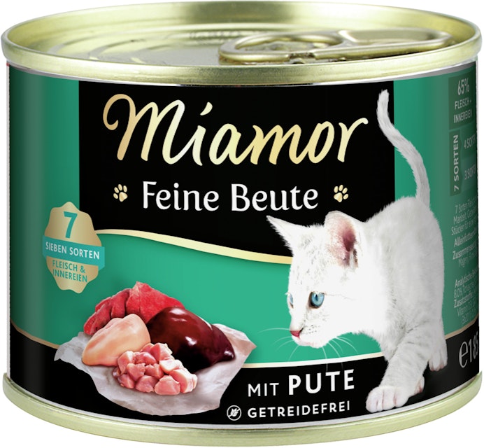 Miamor Feine Beute 185g Dose Katzennassfutter 12 x 185 Gramm PuteVorschaubild