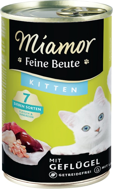 Miamor Feine Beute 400g Dose Katzennassfutter 12 x 400 Gramm Kitten GeflügelVorschaubild