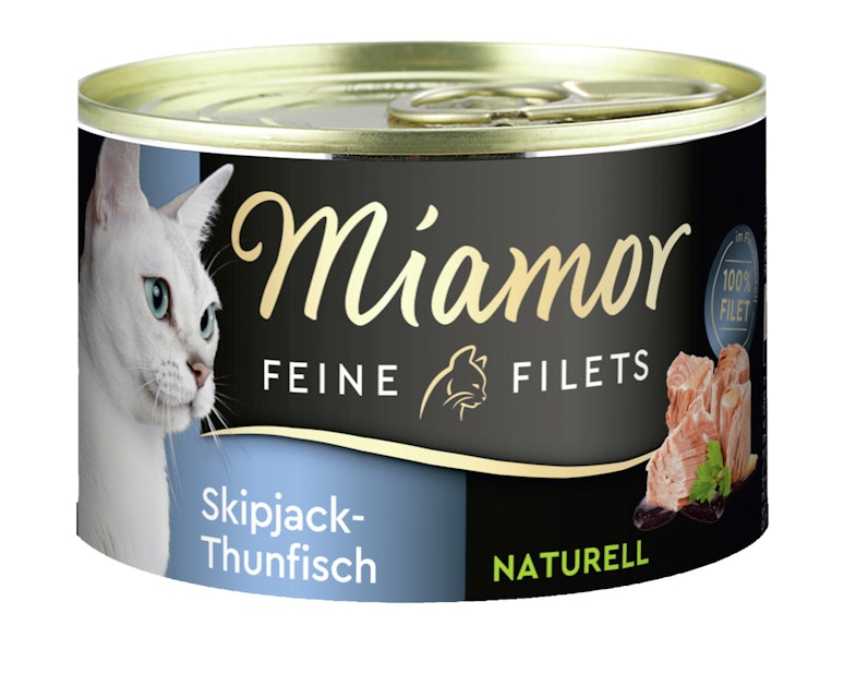Miamor Feine Filets Naturelle 156g Dose Katzennassfutter 12 x 156 Gramm Skipjack-ThunfischVorschaubild