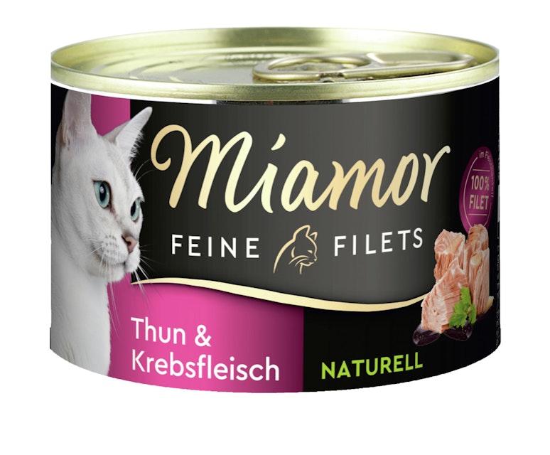 Miamor Feine Filets Naturelle 156g Dose Katzennassfutter 12 x 156 Gramm Thunfisch & KrebsfleischVorschaubild