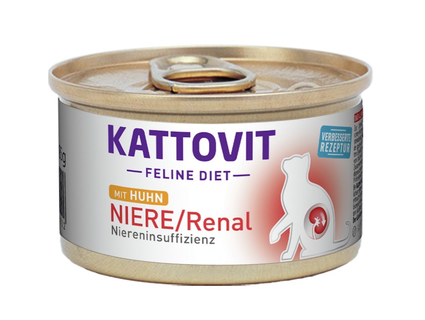 KATTOVIT Feline Diet Niere/Renal 85g Dose Katzennassfutter Diätnahrung 12 x 85 Gramm HuhnVorschaubild