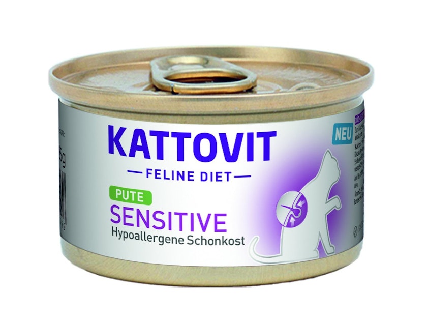 KATTOVIT Sensitive 85 Gramm Katzenspezialfutter 12 x 85 Gramm PuteVorschaubild