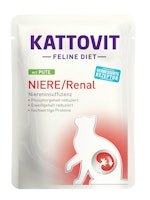 KATTOVIT Feline Diet Niere/Renal 85g Beutel Katzennassfutter Diätnahrung