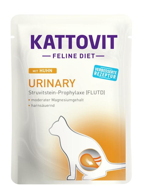 KATTOVIT Feline Diet Urinary (Harnstein) 85g Beutel Katzennassfutter Diätnahrung Huhn 24x85gVorschaubild