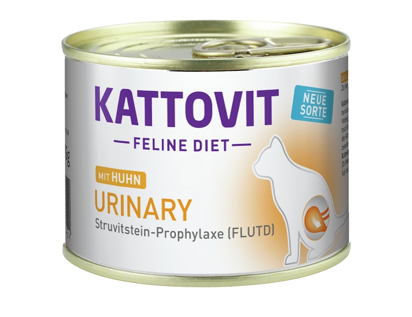 KATTOVIT Feline Diet Urinary 185g Dose Katzennassfutter Diätnahrung 12 x 185 Gramm mit HuhnVorschaubild