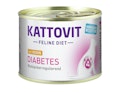 KATTOVIT Feline Diet Diabetes 185g Dose Katzennassfutter Diätnahrung 12 x 185 Gramm mit HuhnVorschaubild