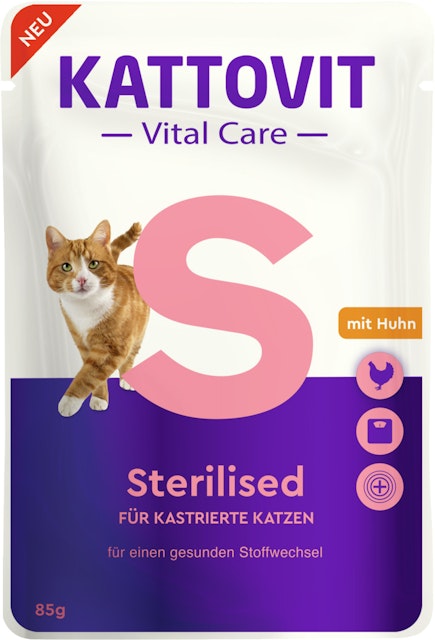 KATTOVIT Vital Care 85 Gramm Diätfutter 24 x 85 Gramm SterilisedVorschaubild