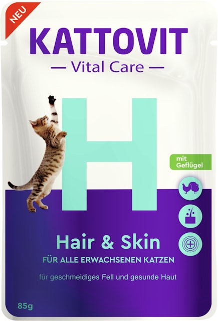 KATTOVIT Vital Care 85 Gramm Diätfutter 24 x 85 Gramm Hair & SkinVorschaubild