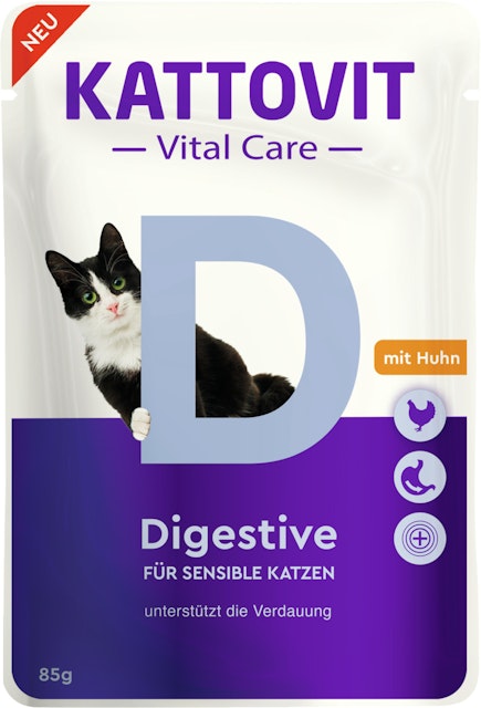 KATTOVIT Vital Care 85 Gramm Diätfutter 24 x 85 Gramm DigestiveVorschaubild