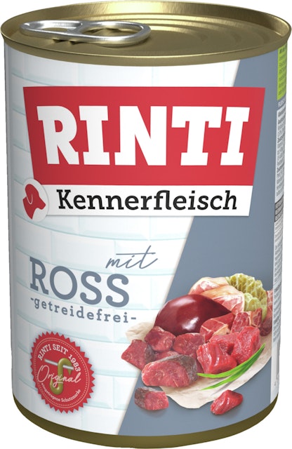 RINTI Kennerfleisch 400g Dose Hundenassfutter 48 x 400 Gramm RossVorschaubild