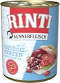 RINTI Kennerfleisch 800g Dose Hundenassfutter Sparpaket 24 x 800 Gramm GeflügelherzenVorschaubild