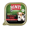 RINTI Feinest Bio 150g Schale Hundenassfutter 11 x 150 Gramm Geflügel Pur & RindVorschaubild