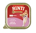 RINTI Gold Mini 100g Schale Hundenassfutter 16 x 100 Gramm Ente & GeflügelVorschaubild