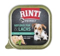 RINTI Feinest 150g Schale Hundenassfutter 11 x 150 Gramm Geflügel Pur & LachsVorschaubild