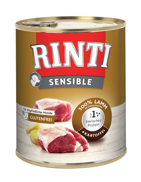 RINTI Sensible 800 Gramm Hundenassfutter 6 x 800 Gramm Lamm mit KartoffelVorschaubild