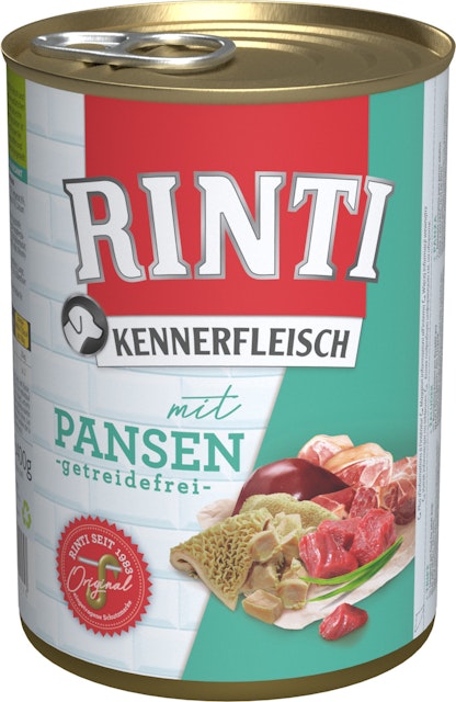 RINTI Kennerfleisch 400g Dose Hundenassfutter 12 x 400 Gramm PansenVorschaubild