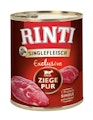 RINTI Singlefleisch Exclusive 800g Dose Hundenassfutter 6 x 800 Gramm Ziege PurVorschaubild