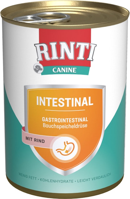 RINTI Canine 400 Gramm Diätnahrung für Hunde 12 x 400 Gramm Intestinal RindVorschaubild