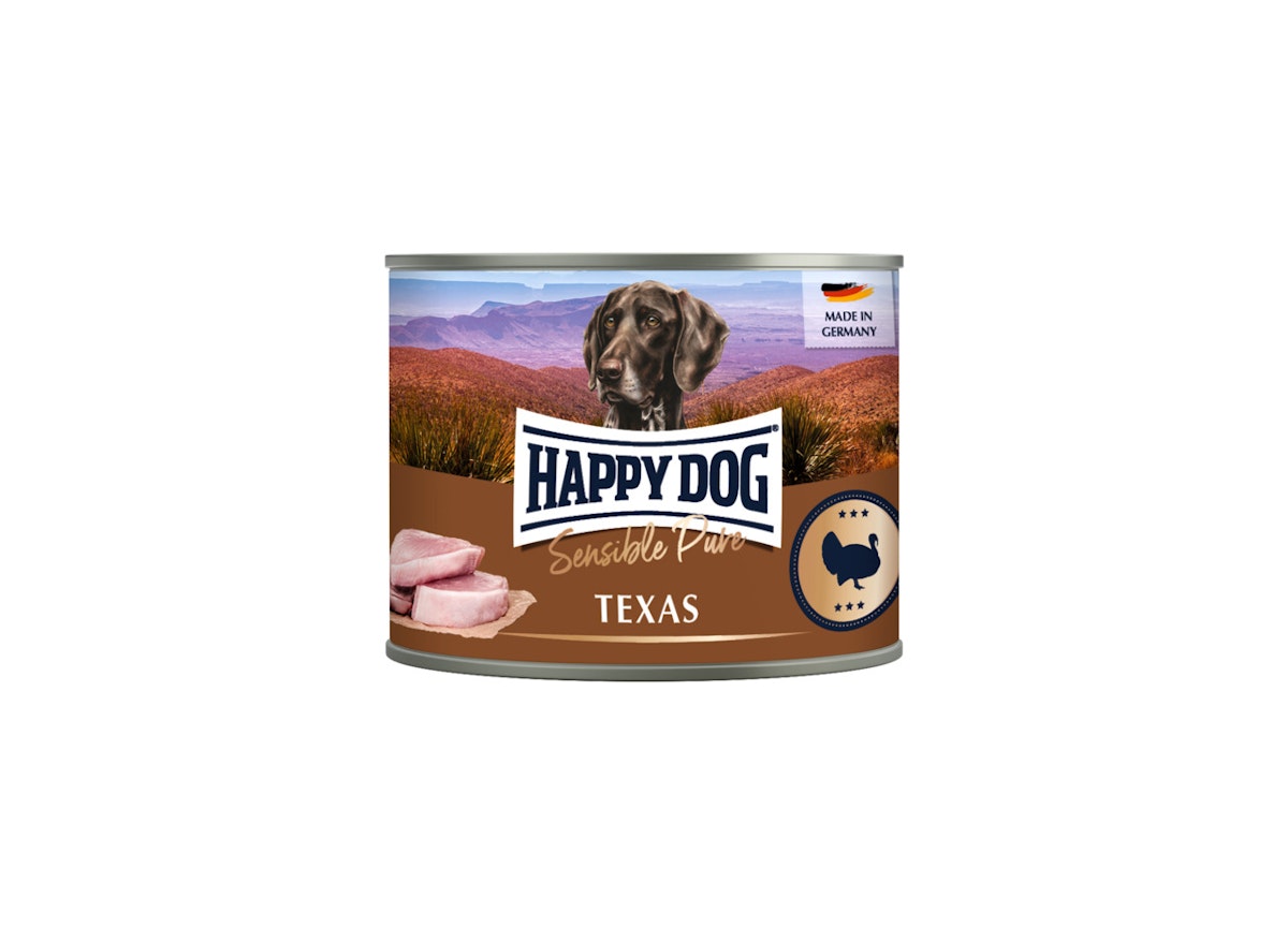 HAPPY DOG 200 Gramm Hundenassfutter 12 x 200 Gramm Ente Pur
