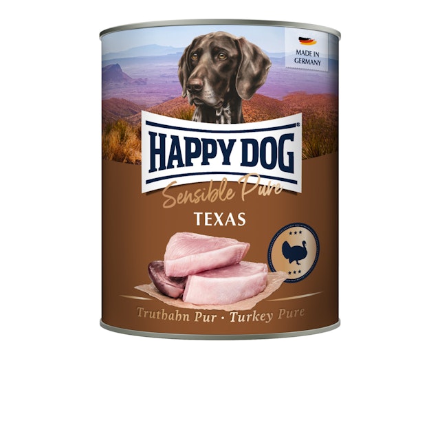 HAPPY DOG 800 Gramm Hundenassfutter 6 x 800 Gramm Truthahn PurVorschaubild