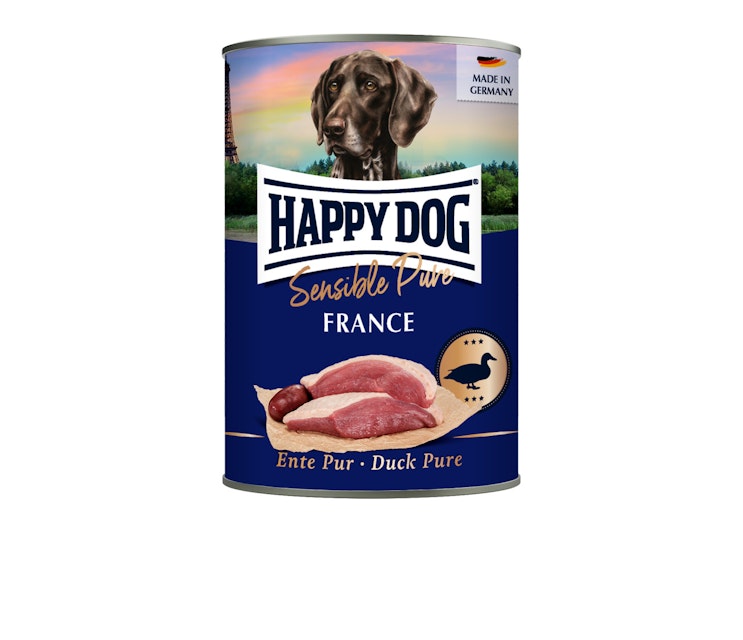 HAPPY DOG 400 Gramm Hundenassfutter 12 x 400 Gramm Ente PurVorschaubild