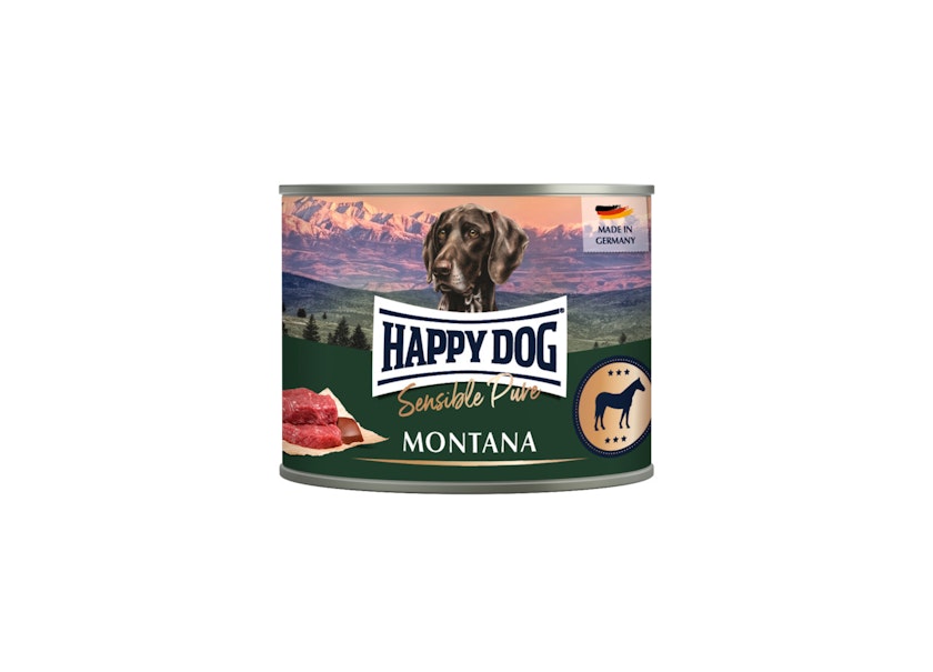 HAPPY DOG Sensible Pure 200g Hundenassfutter 6 x 200 Gramm Montana PferdVorschaubild