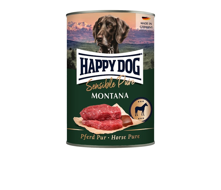 HAPPY DOG Sensible Pure 400g Hundenassfutter 6 x 400 Gramm Montana PferdVorschaubild