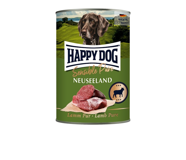 HAPPY DOG Sensible Pure 400g Hundenassfutter 6 x 400 Gramm Neuseeland Lamm PurVorschaubild