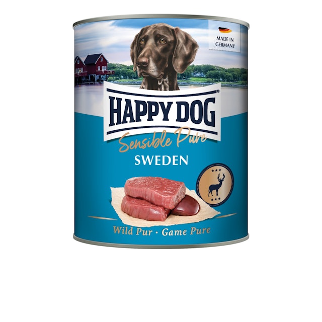 HAPPY DOG 800g Hundenassfutter 6 x 800 Gramm Sweden WildVorschaubild
