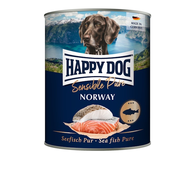 HAPPY DOG 800g Hundenassfutter 6 x 800 Gramm Norway SeefischVorschaubild