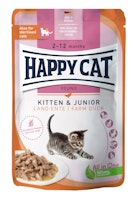 HAPPY CAT Meat in Sauce Kitten & Junior 85 Gramm Katzennassfutter