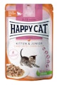 HAPPY CAT Meat in Sauce Kitten & Junior 85 Gramm Katzennassfutter 20 x 85 Gramm Land-EnteVorschaubild