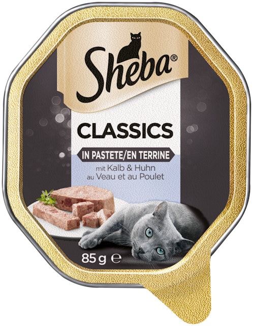 Sheba Classics 85 Gramm Schale Katzennassfutter 22 x 85 Gramm Kalb & HuhnVorschaubild