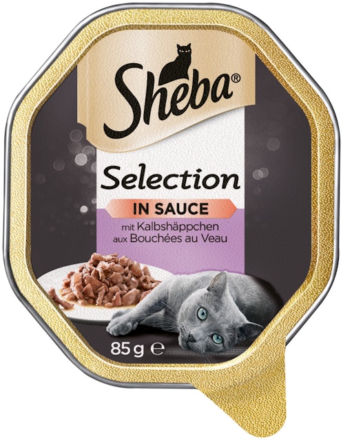Sheba Selection in Sauce 85 Gramm Schale Katzennassfutter 22 x 85 Gramm KalbshäppchenVorschaubild