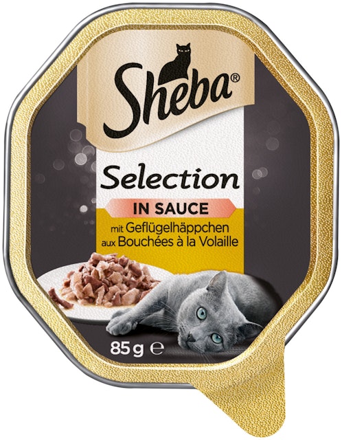 Sheba Selection in Sauce 85 Gramm Schale Katzennassfutter 22 x 85 Gramm GeflügelhäppchenVorschaubild