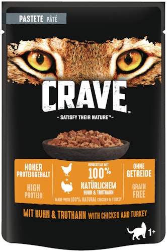 CRAVE Pastete 85 Gramm Katzennassfutter